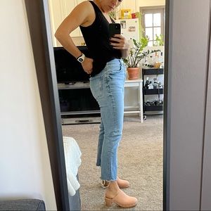 Zara crop flair jeans